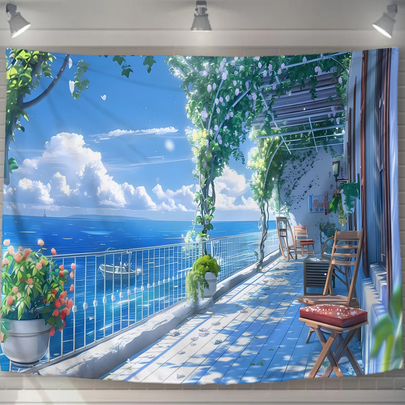 Amazon.co.jp: U-SITU タペストリー 壁掛け 壁飾り 可愛い 動物 風景